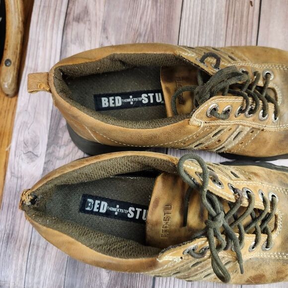 BedStu Square toe The Next Step Y2K distressed leather Oxford shoes 43/10 - Picture 3 of 12